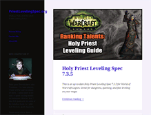 Tablet Screenshot of priestlevelingspec.org